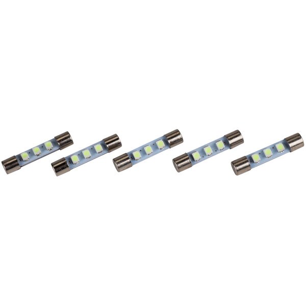 Main product image for 5-pack 8V LED Fuse Type Lamp Warm White 070-121